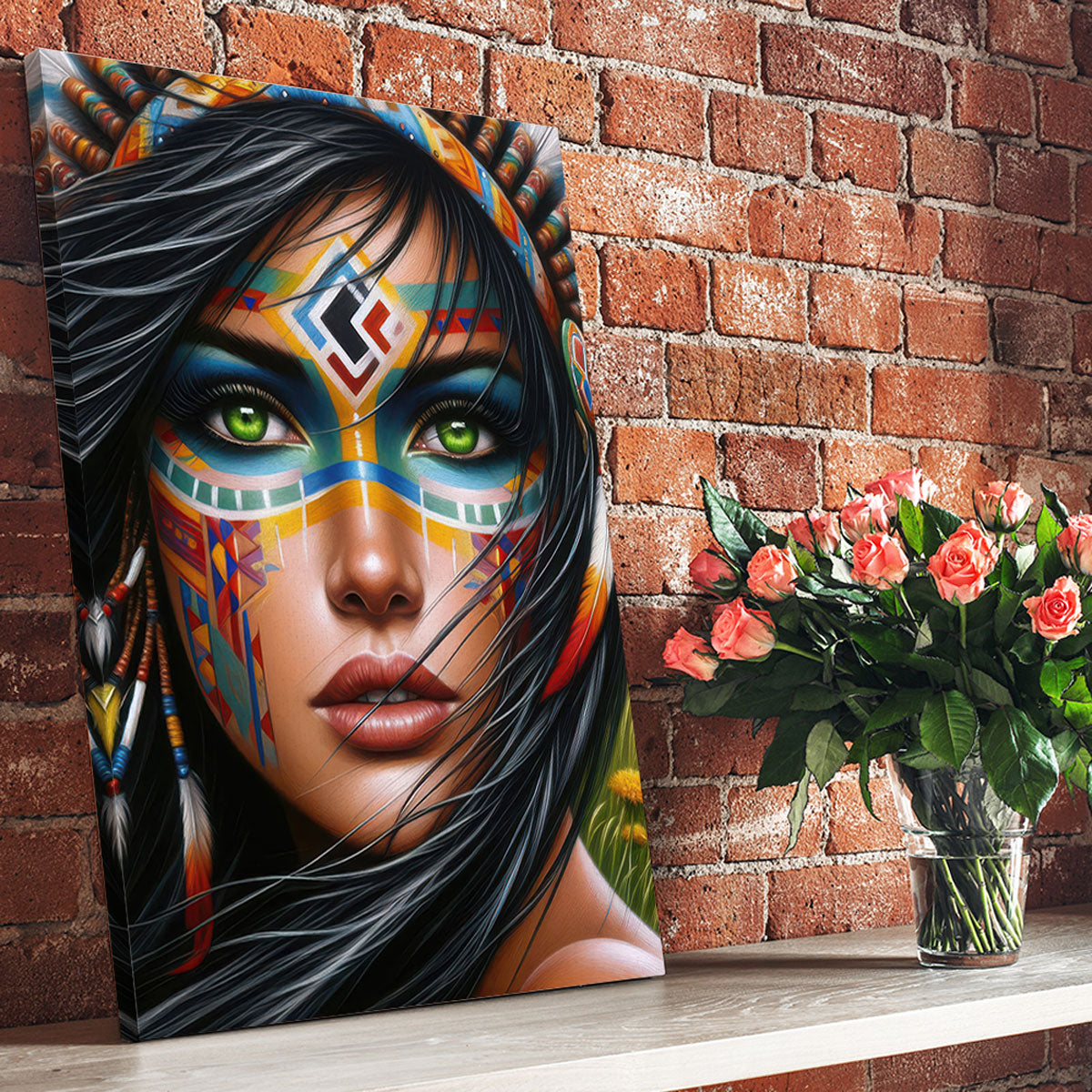 Native Woman Painting V2