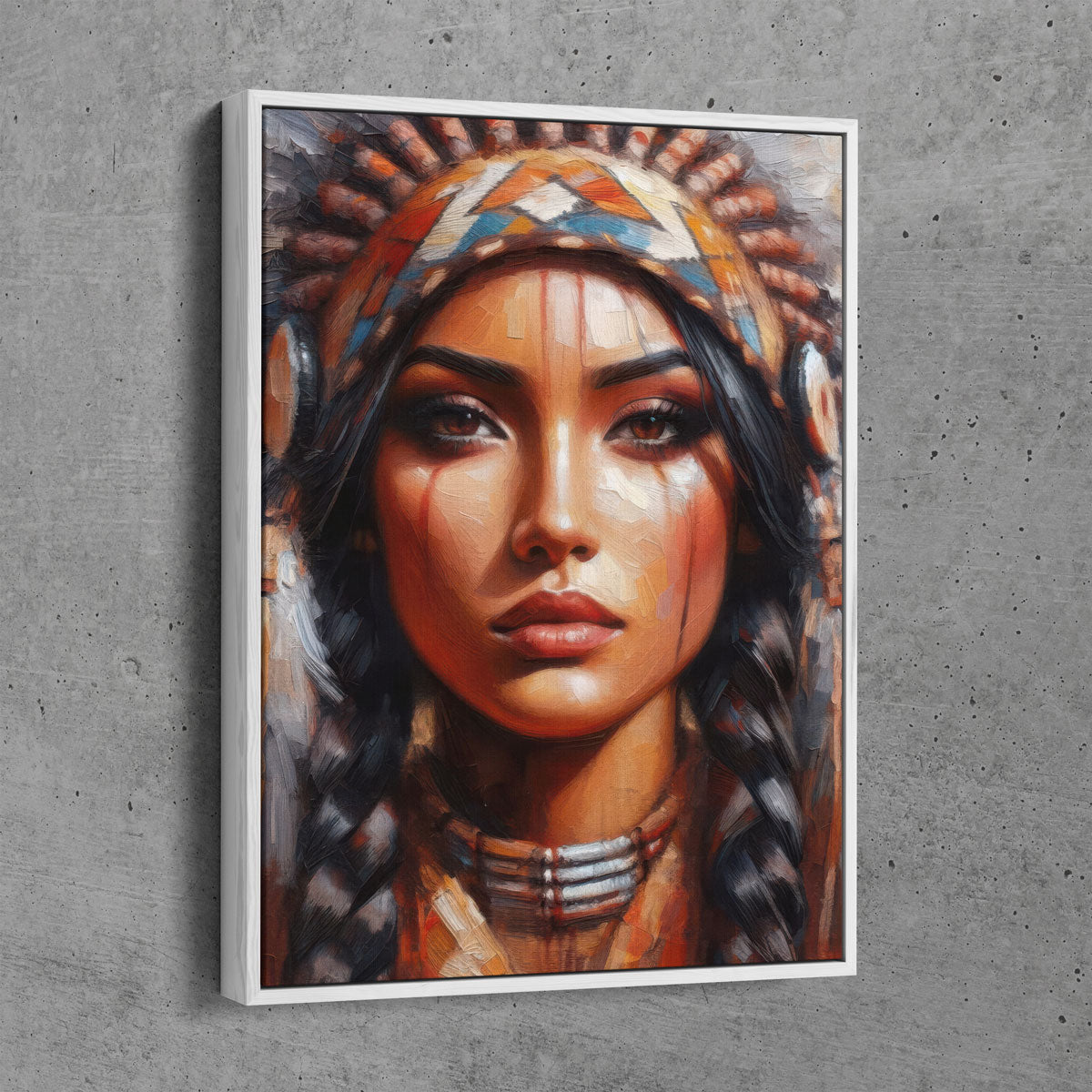 Native Woman Painting