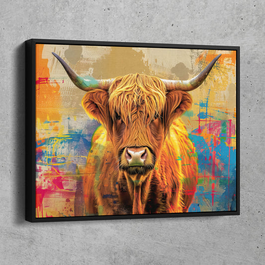 Abstract Highland Cow