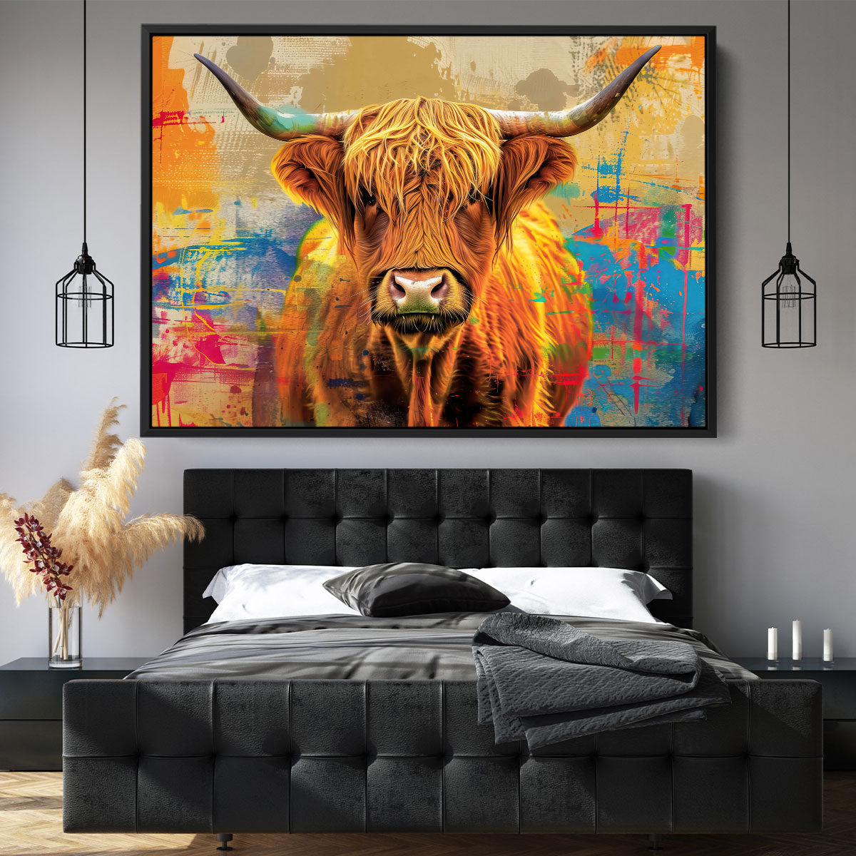 Abstract Highland Cow