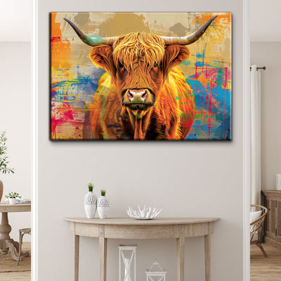 Abstract Highland Cow