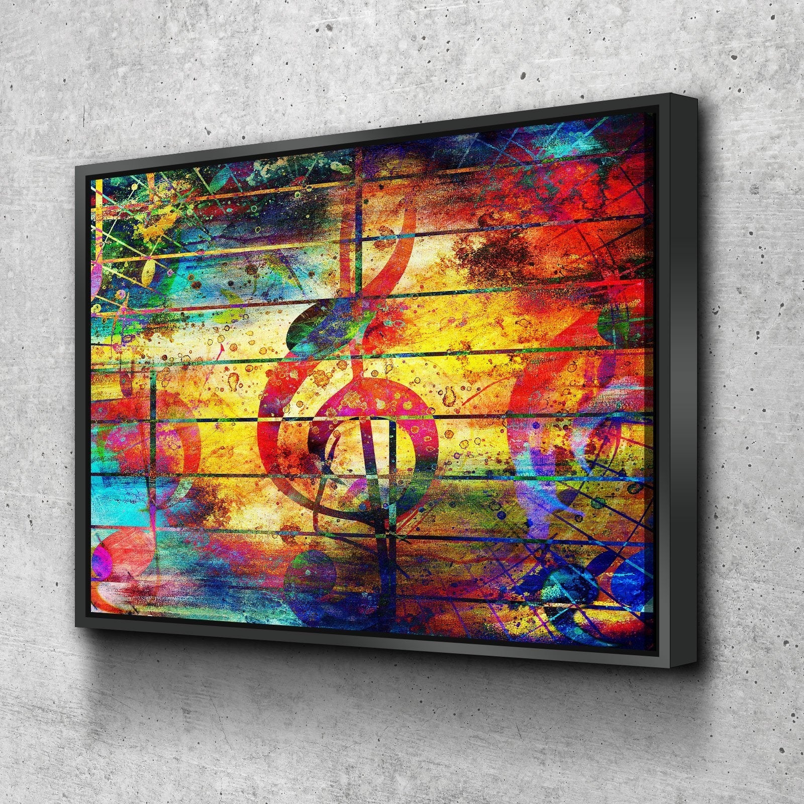 Abstract Musical Notes - Amazing Canvas Prints