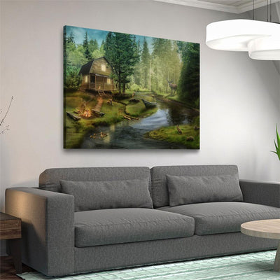 Beside The Creek - Amazing Canvas Prints