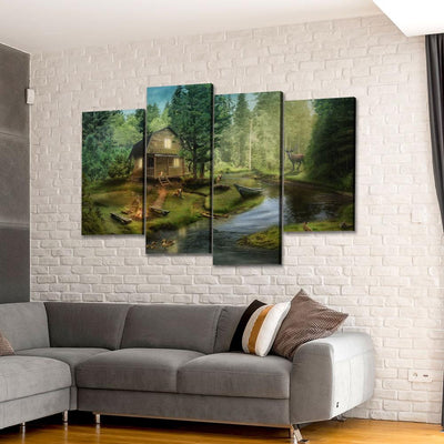 Beside The Creek - Amazing Canvas Prints