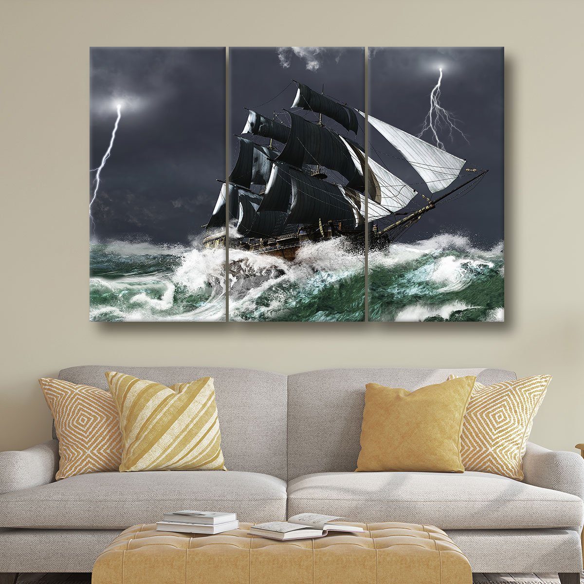 Caught In The Storm - Amazing Canvas Prints