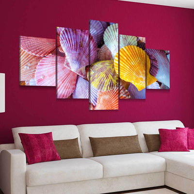 Colorful Scallop Seashells - Amazing Canvas Prints