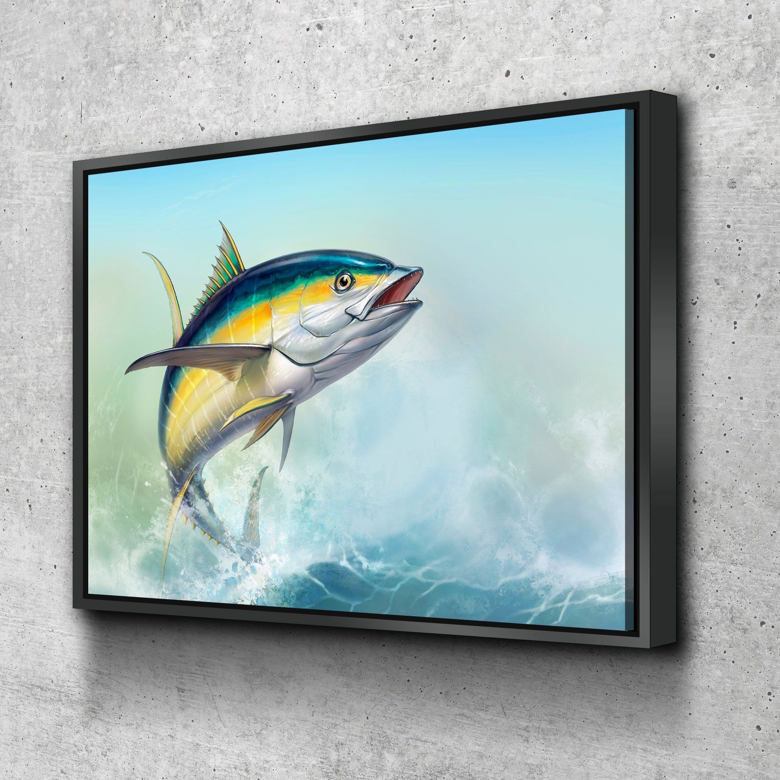 Jumping Yellowfin Tuna - Amazing Canvas Prints
