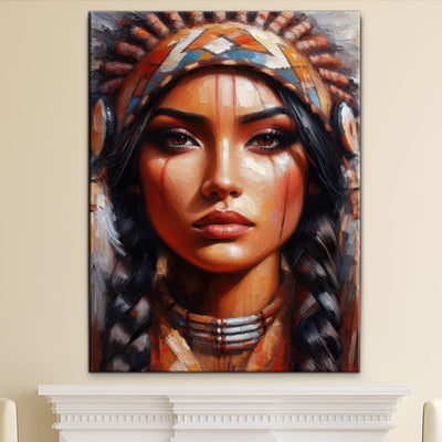 Native Woman Painting