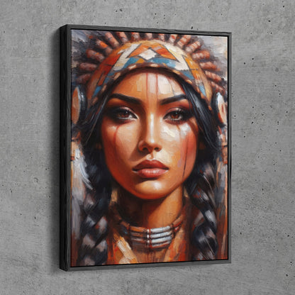 Native Woman Painting