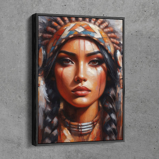 Native Woman Painting
