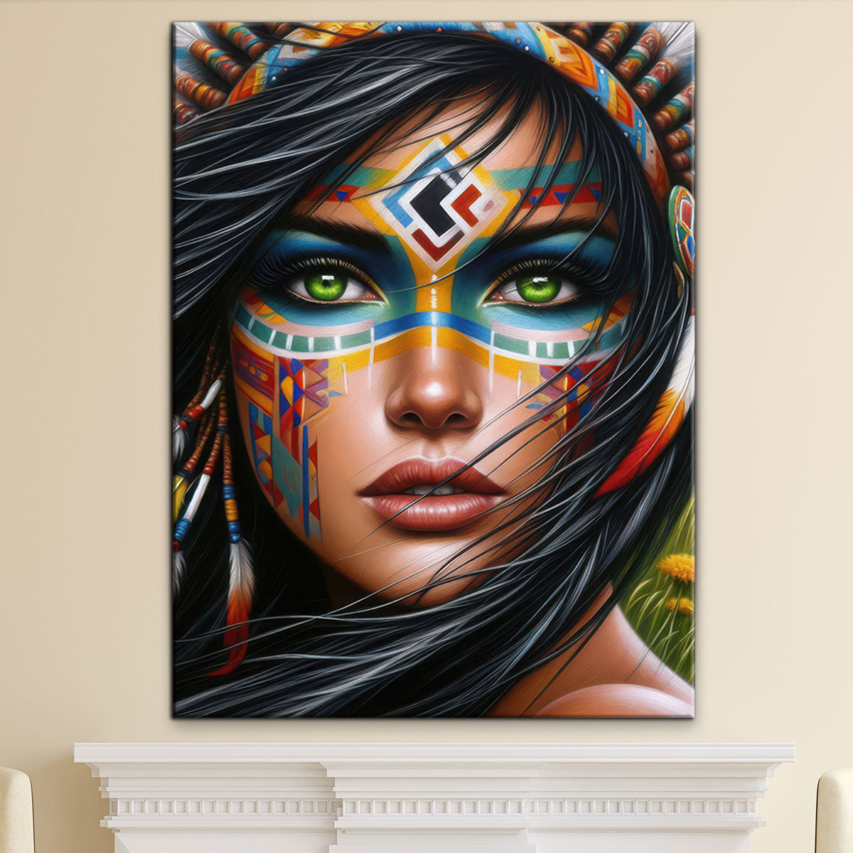 Native Woman Painting V2