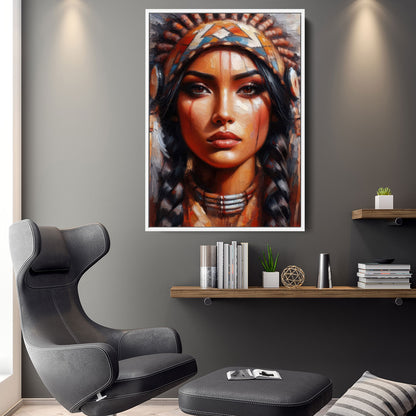 Native Woman Painting
