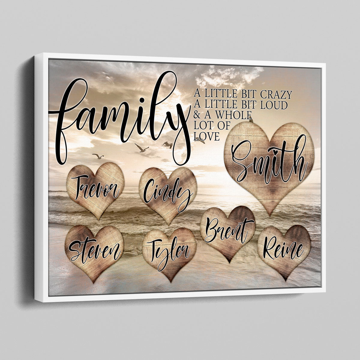 Personalized Family Love Premium Canvas