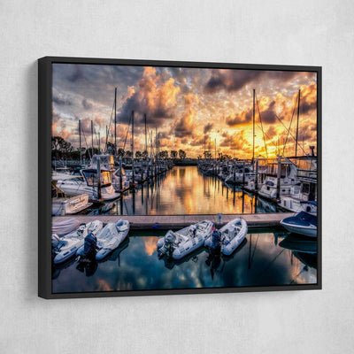 Boat Marina - Amazing Canvas Prints