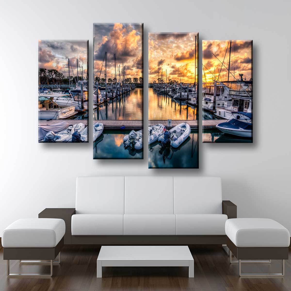 Boat Marina - Amazing Canvas Prints