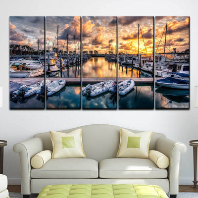 Boat Marina - Amazing Canvas Prints