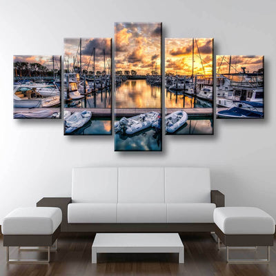 Boat Marina - Amazing Canvas Prints