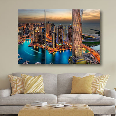 Dream City In Dubai - Amazing Canvas Prints