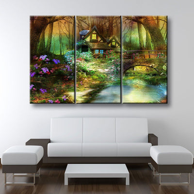 House In The Woods - Amazing Canvas Prints