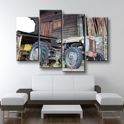 Old Abandoned Tractor - Amazing Canvas Prints