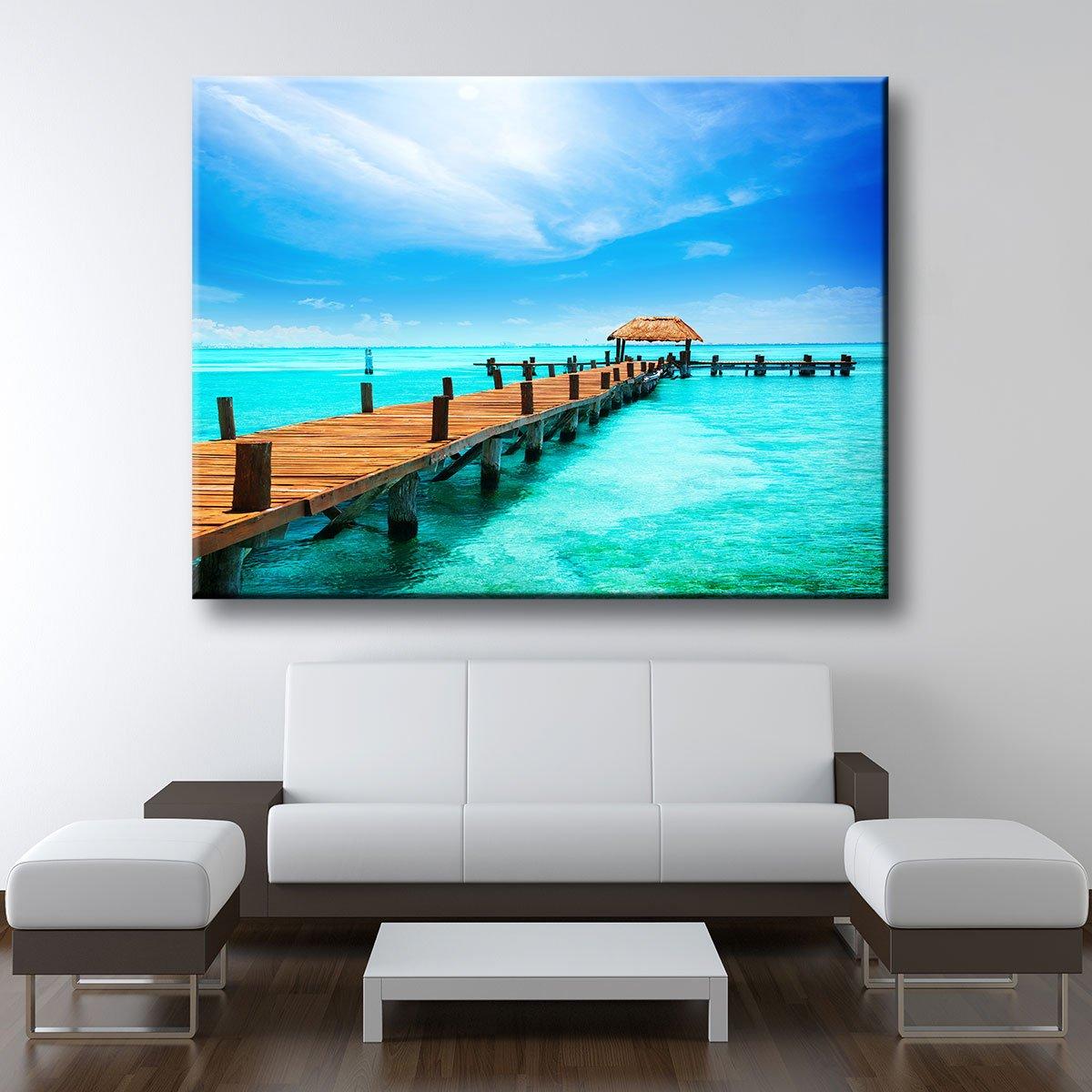 Pier By The Sea - Amazing Canvas Prints