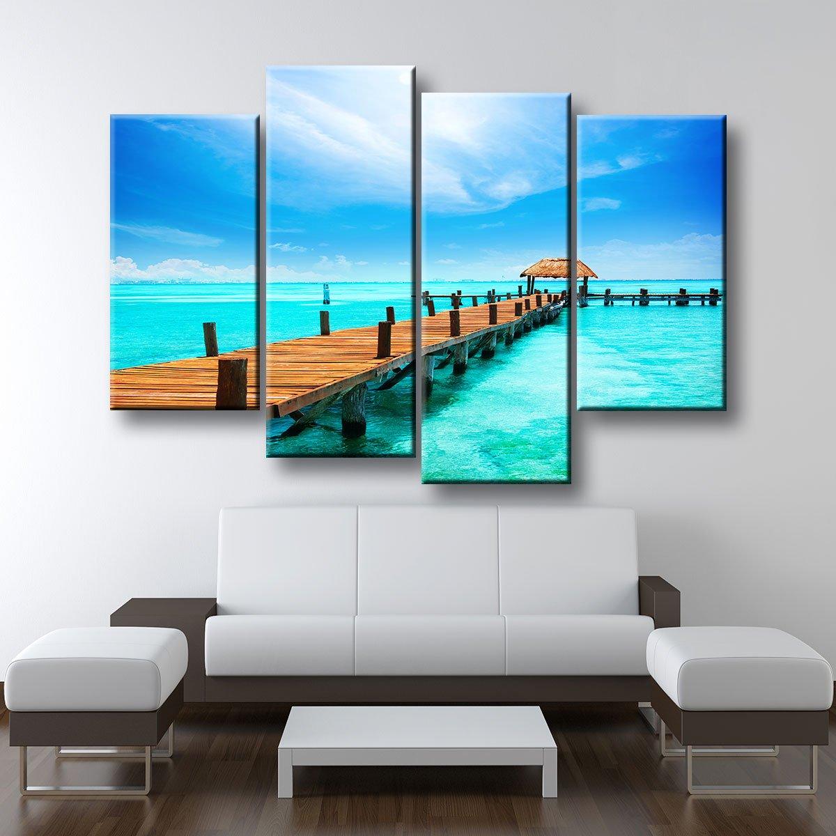 Pier By The Sea - Amazing Canvas Prints
