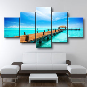 Pier By The Sea - Amazing Canvas Prints