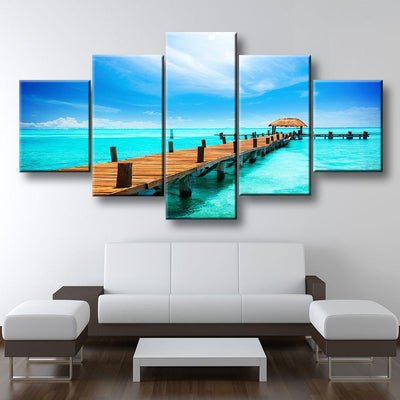 Pier By The Sea - Amazing Canvas Prints