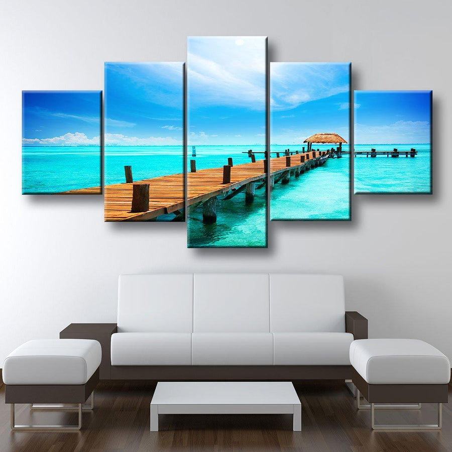 Pier By The Sea - Amazing Canvas Prints
