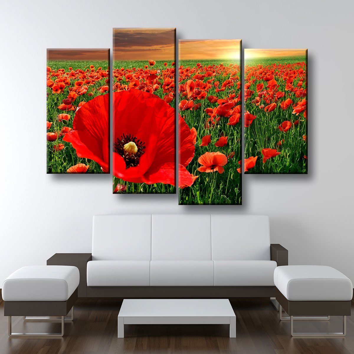 Poppy Fields - Amazing Canvas Prints