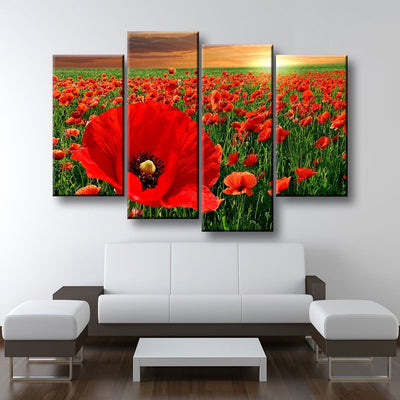 Poppy Fields - Amazing Canvas Prints