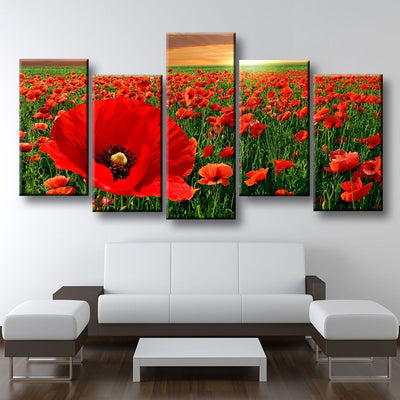 Poppy Fields - Amazing Canvas Prints