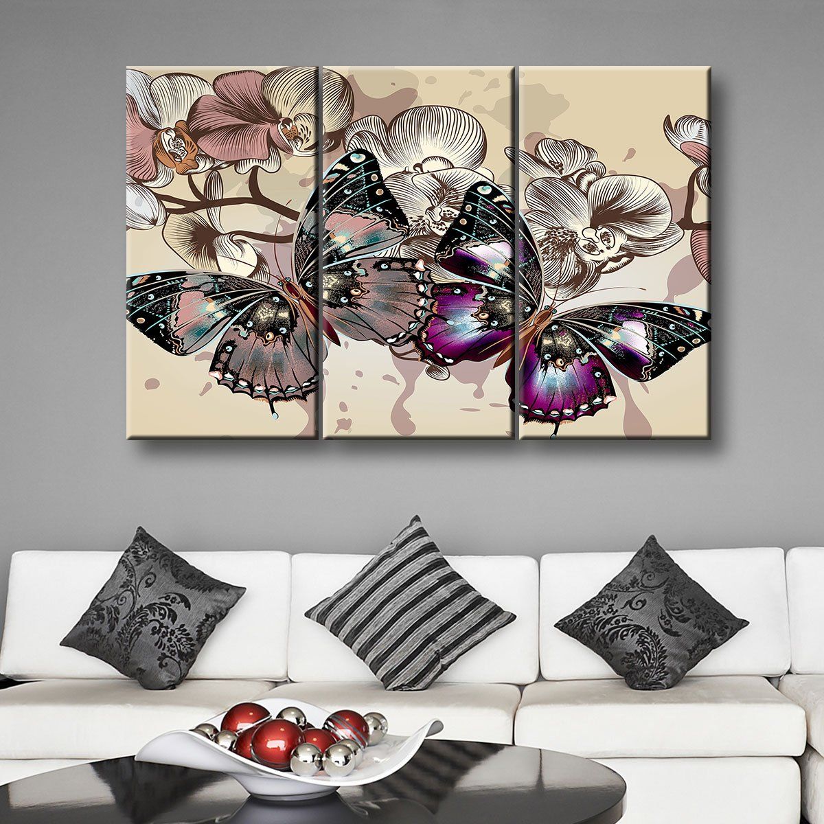 Two Butterflies Painting - Amazing Canvas Prints