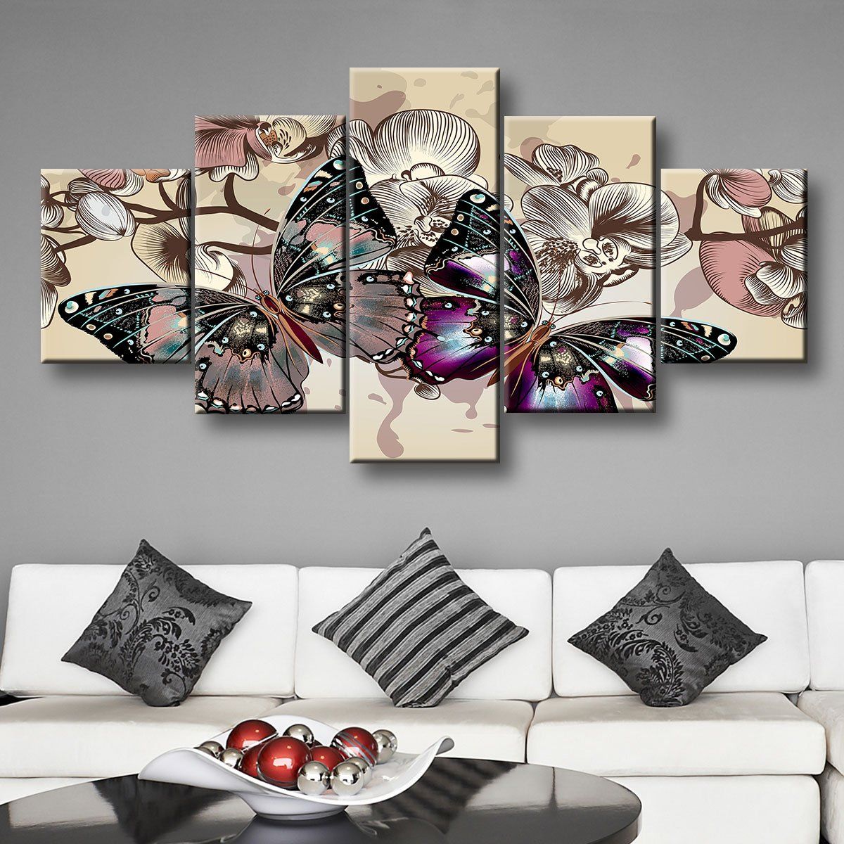 Two Butterflies Painting - Amazing Canvas Prints