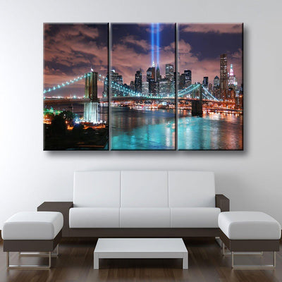 Twin Tower Lights - Amazing Canvas Prints