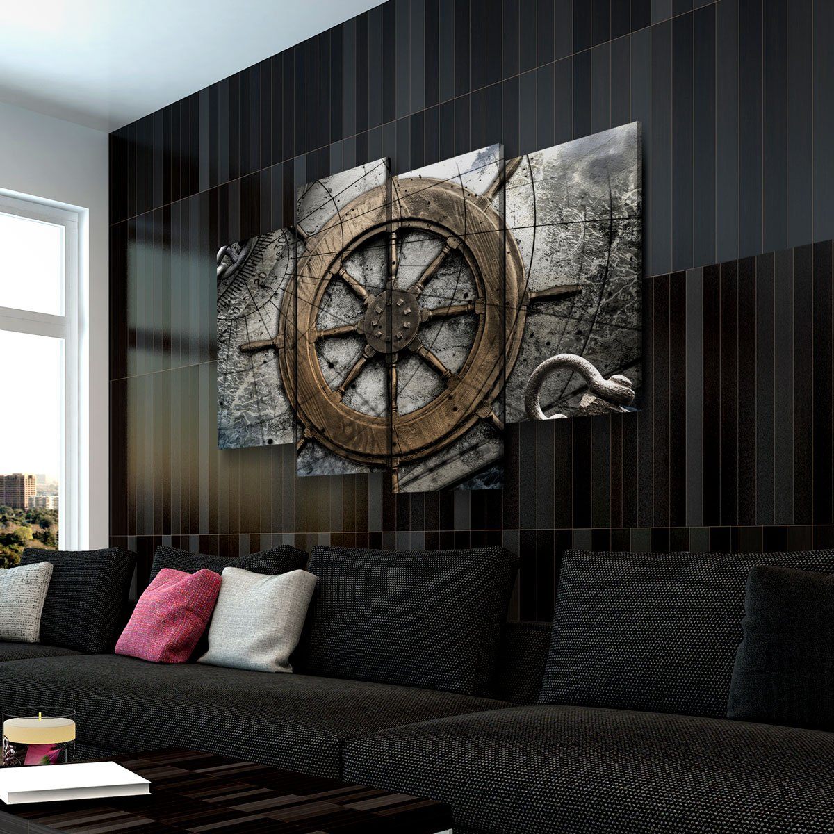 Vintage Nautical Collage V2 - Amazing Canvas Prints