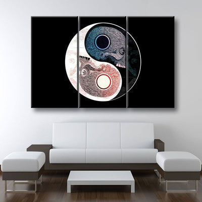 Yin Yang Skull - Amazing Canvas Prints
