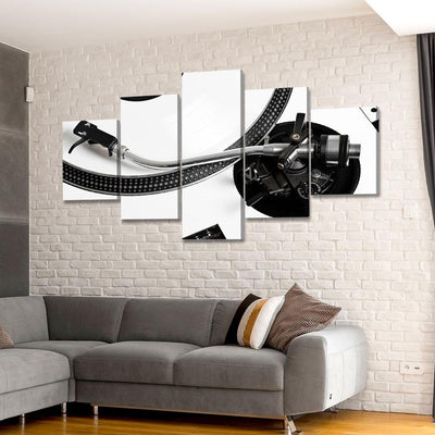 White Vinyl Turntable - Amazing Canvas Prints