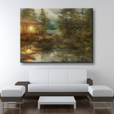 Secluded Cabin - Amazing Canvas Prints