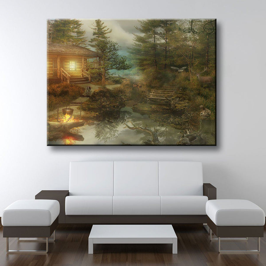Secluded Cabin - Amazing Canvas Prints