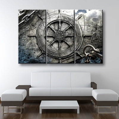Vintage Nautical Collage V3 - Amazing Canvas Prints
