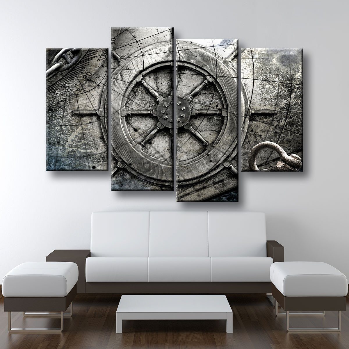 Vintage Nautical Collage V3 - Amazing Canvas Prints