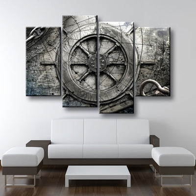 Vintage Nautical Collage V3 - Amazing Canvas Prints