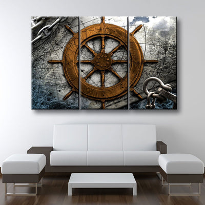 Vintage Nautical Collage V4 - Amazing Canvas Prints